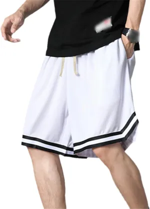 Summer Men's Casual Shorts Running Fitness Short Pants Quick Dry Loose Basketball Training Pants Sportwear