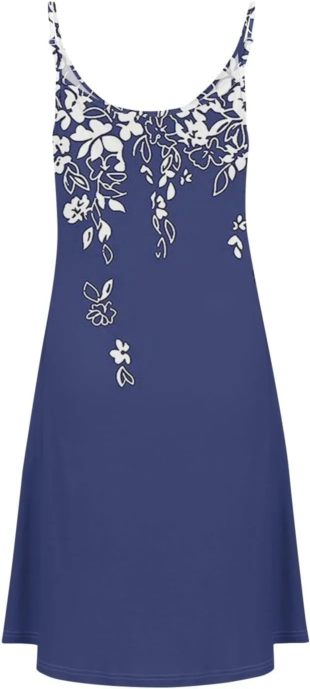 Sun Dresses for Women 2025 Casual Flying Sleeve Dress Vacation Beach Sundress Bohemian Dress