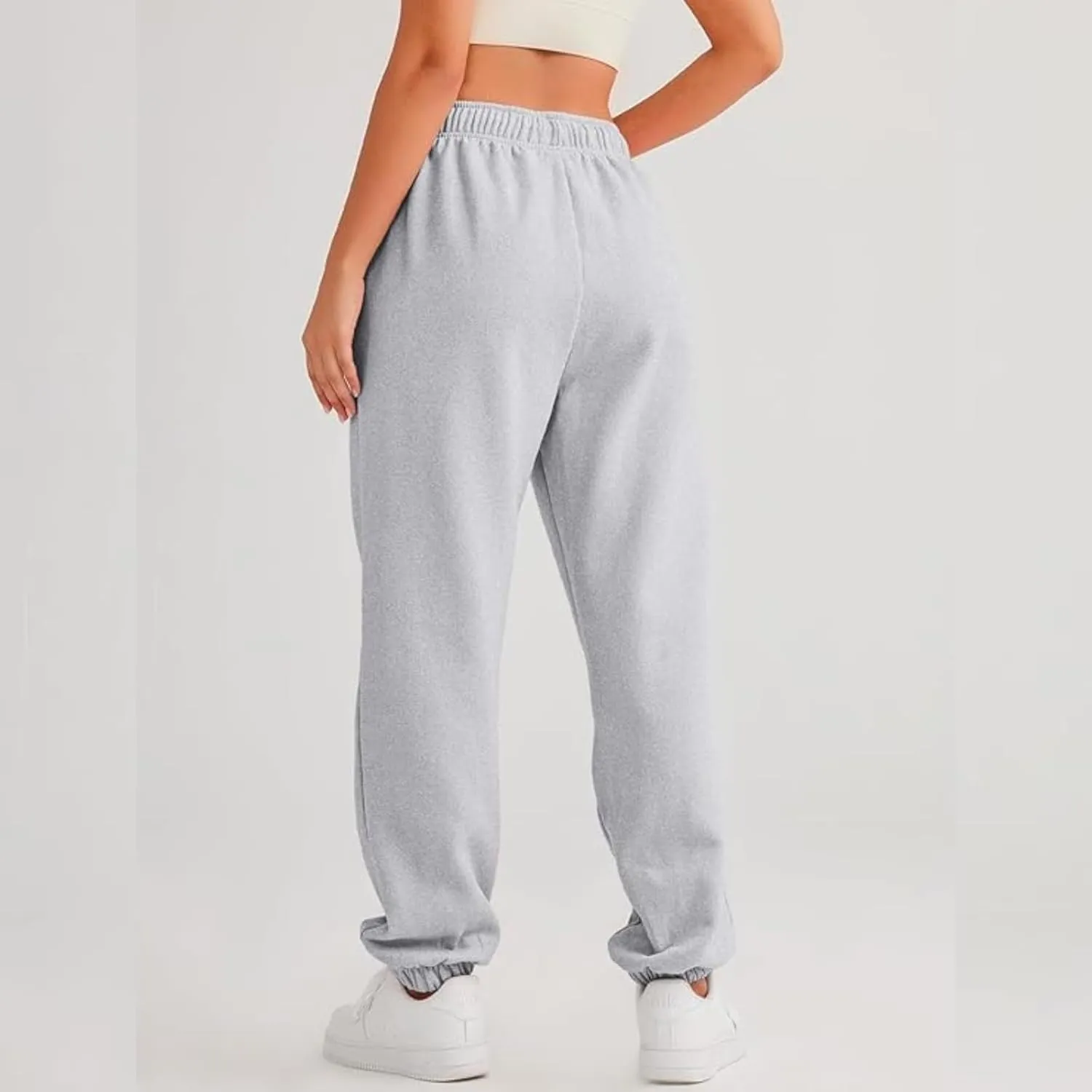 Sweatpants Women High Waisted Sweatpants Workout Active Joggers Pants Baggy Lounge Bottoms Cinch Bottom Sweatpants