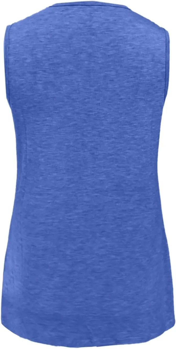 Tank Tops for Women Summer V Neck T Shirt Trendy Sleeveless Flowy Basic Tee Shirt Loose Fashion 2025