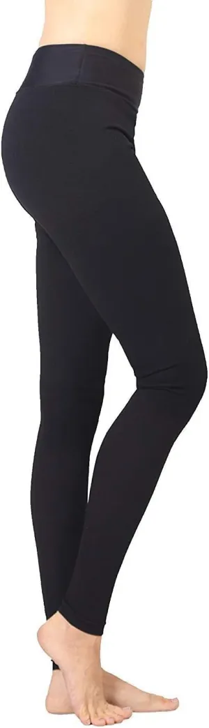 Terramed Just Think Comfort Extra Firm Footless Graduated Compression Microfiber Leggings Opaque Tights for Women (20-30 mmHg) with Control Top (Large) Black