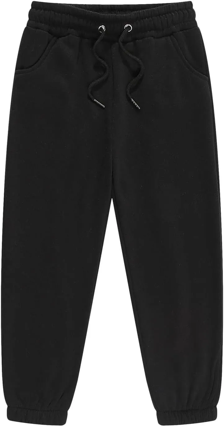Toddler Kids Solid Color Elastic Waist Sweatpants Sport Pants Youth Joggers Sweat Pants Teens Leggings Tights Bottoms
