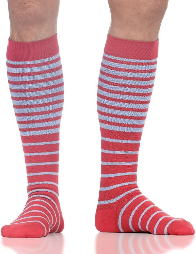 VIM & VIGR Nylon 15-20 mmHg Graduated Compression Socks for Women & Men