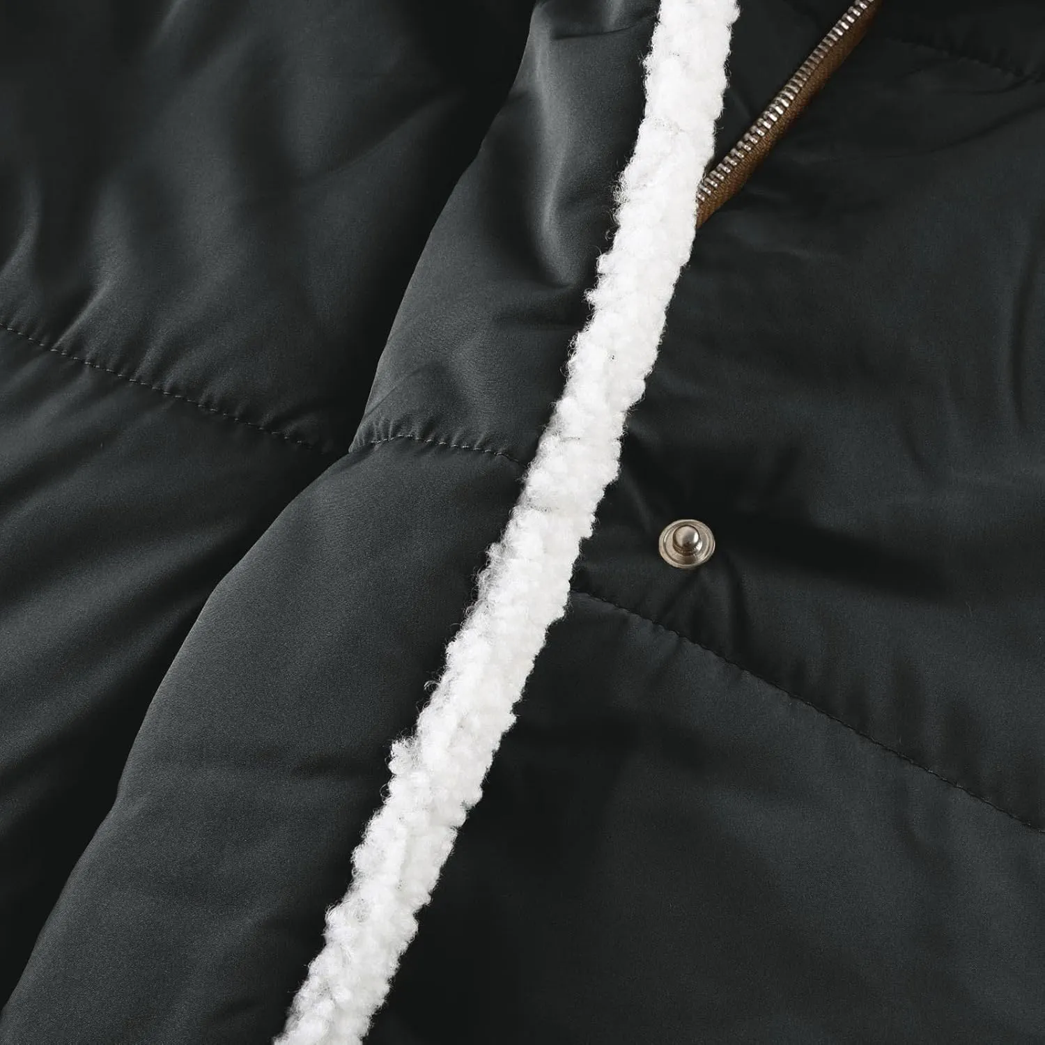Women Puffer Jacket Fall Winter Fashion Warm Quilted Long Hooded Padded Bubble Hooded Coat Warm Long Jacket Parka