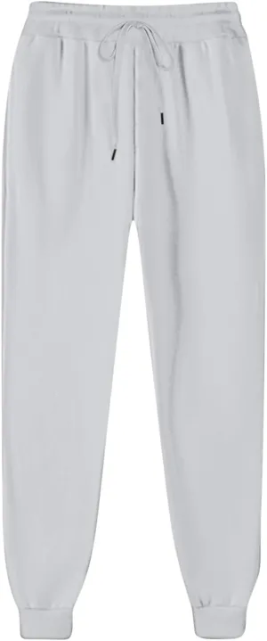 Women Sweatpants Lounge High Waisted Jogger Sweat Pants Baggy Drawstring Elastic Straight Leg Bottoms Trousers
