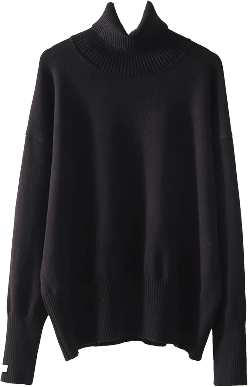 Women Turtleneck Casual Sweaters Oversize Knit Jumpers Winter Warm Thick Sweater
