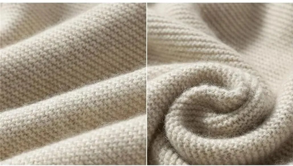 Women's Cashmere Sweater, Loose Sweater, Thick Turtleneck, Plus Size Jumpers