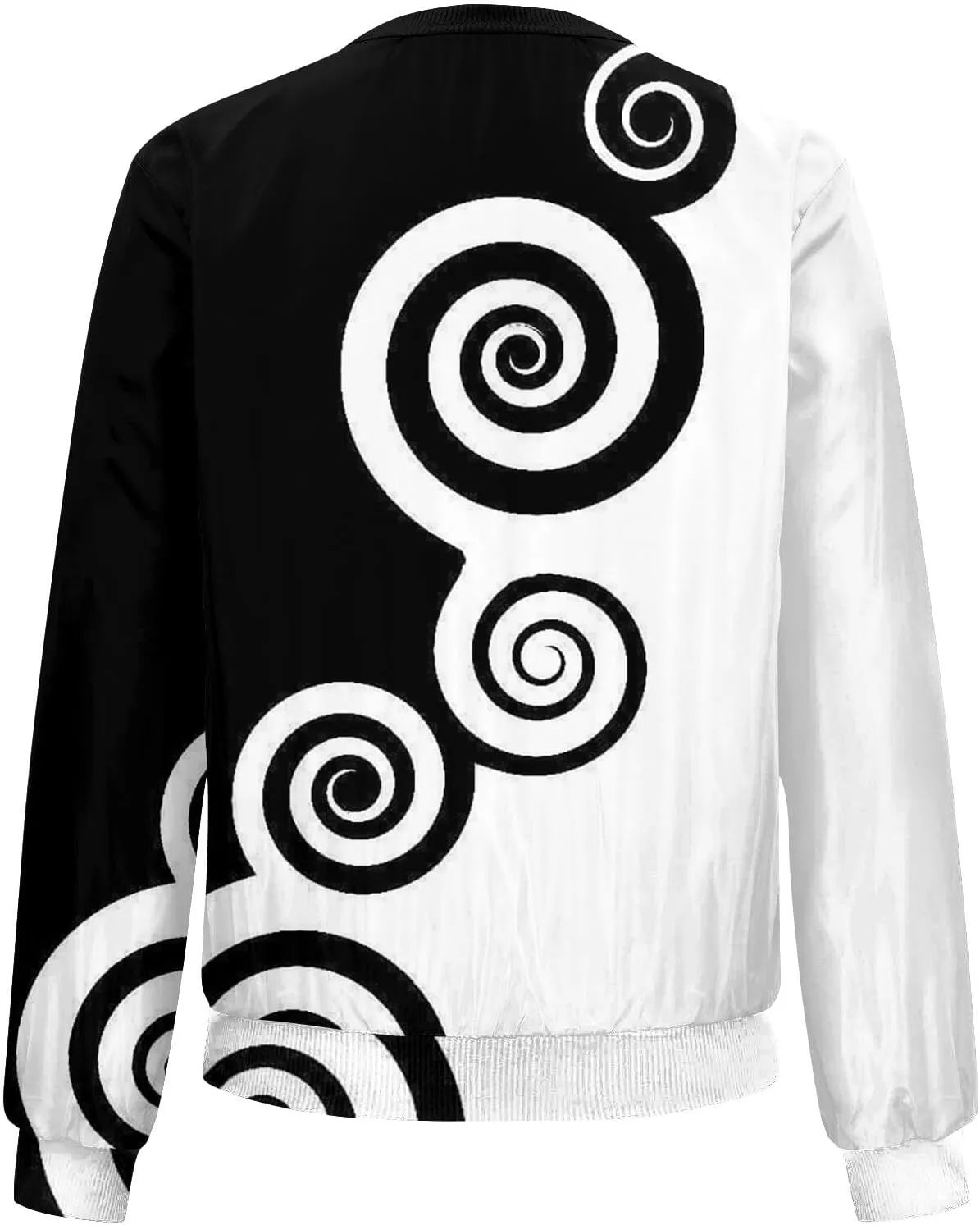 Women's Casual Bomber Jacket Lightweight Windbreaker Jackets Long Sleeve Windproof Spring Fall Jackets with Pockets