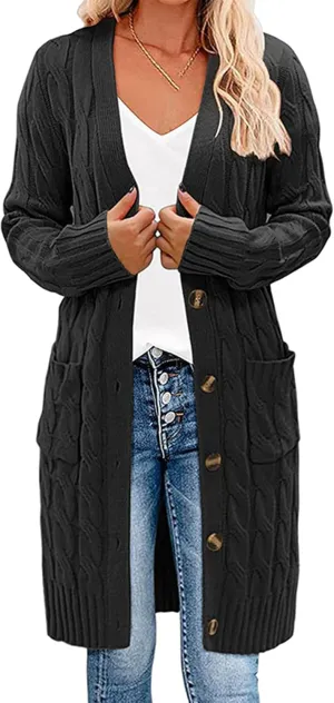 Women's Daily Spread Collar Button Jacket Wool Blend Fuzzy Vintage Outerwear Pocketed Trendy Solid Color Trench