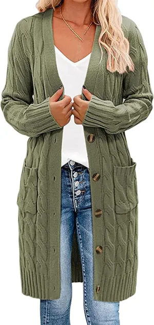 Women's Daily Spread Collar Button Jacket Wool Blend Fuzzy Vintage Outerwear Pocketed Trendy Solid Color Trench