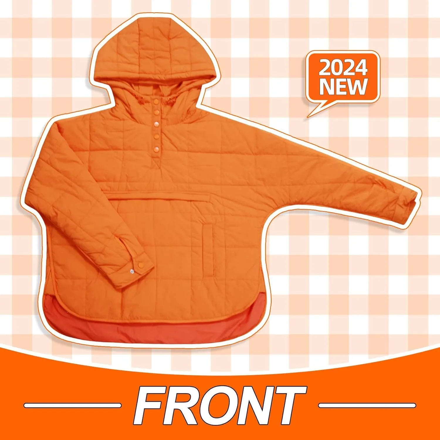 Womens Oversized Puffer Jacket Long-Sleeve Hooded Puffer Coat Packable Hooded Lightweight Warm Winter Coat Tops