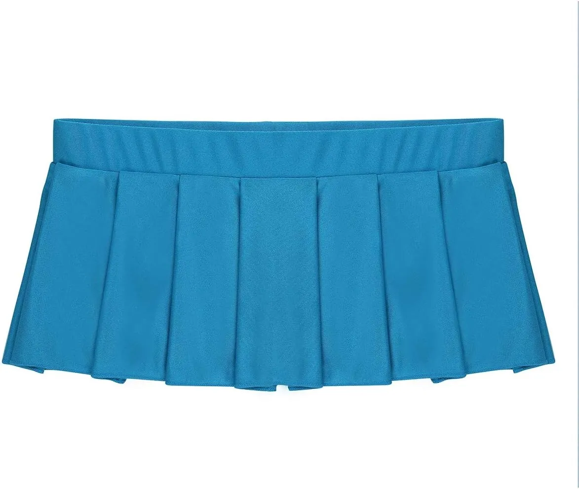 Women's Ruffled Pleated Mini Skirt Schoolgirl Role Play Lingerie Nightwear Clubwear