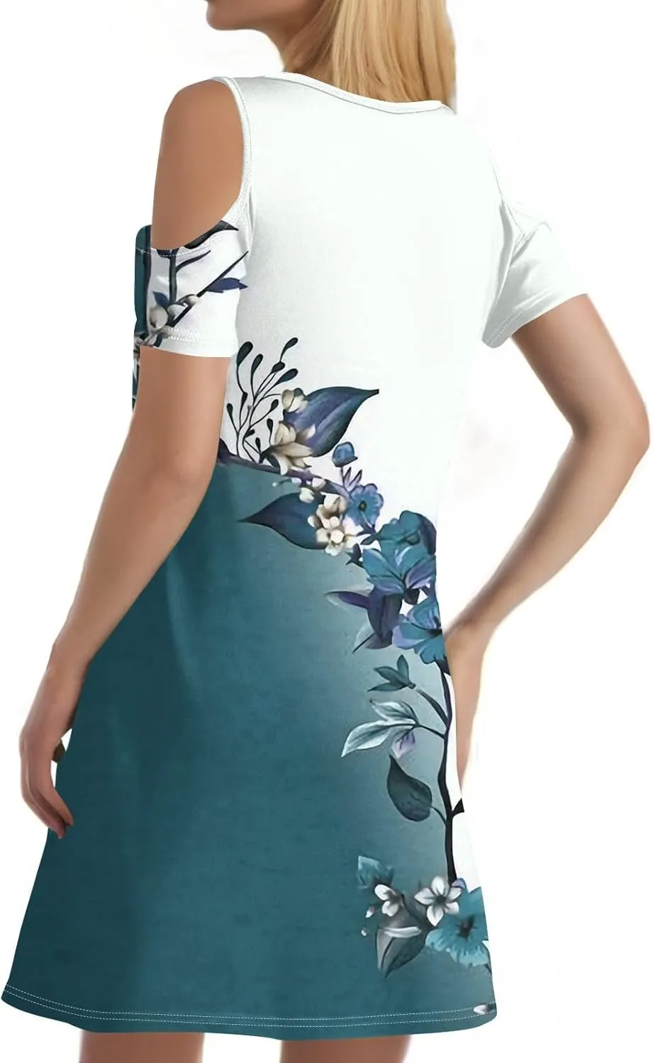 Women's Summer Casual Trendy Sleeveless Halter Striped Polka Dot Floral Print Midi Dress 2025 with Pockets, S-3XL
