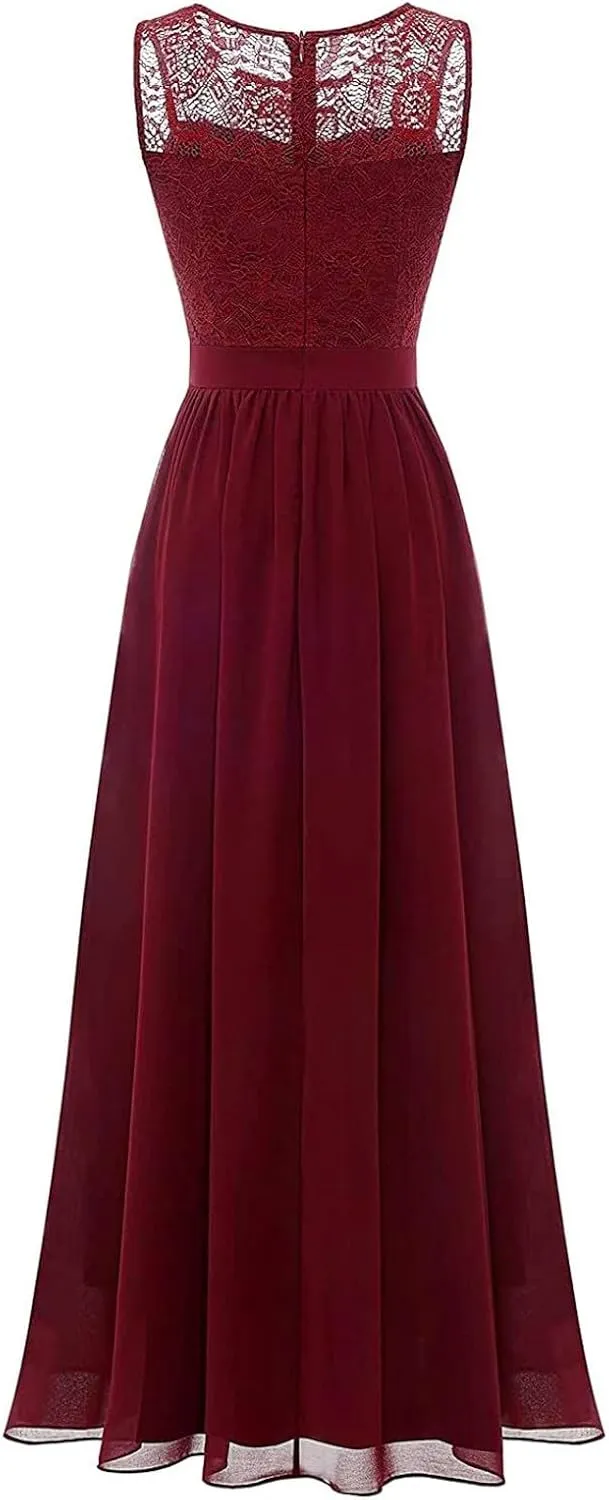 Women's Summer Cocktail Dresses 2025 Formal Wedding Guest Dress Floral Lace High Low Prom Tea Party Gown