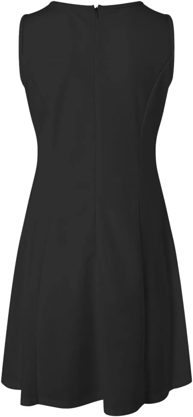 Womens Summer Sleeveless Boat Neck Mini Dress Slim Fitted Party Club Little Short Dresses Cute Sexy Bodycon Dress