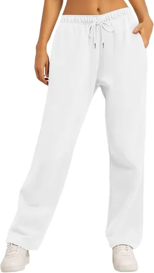 Womens Sweatpants Stretch Bottoms Plus Size Joggers Lounge Cute Thermal Running Loose Fit Pants Trousers
