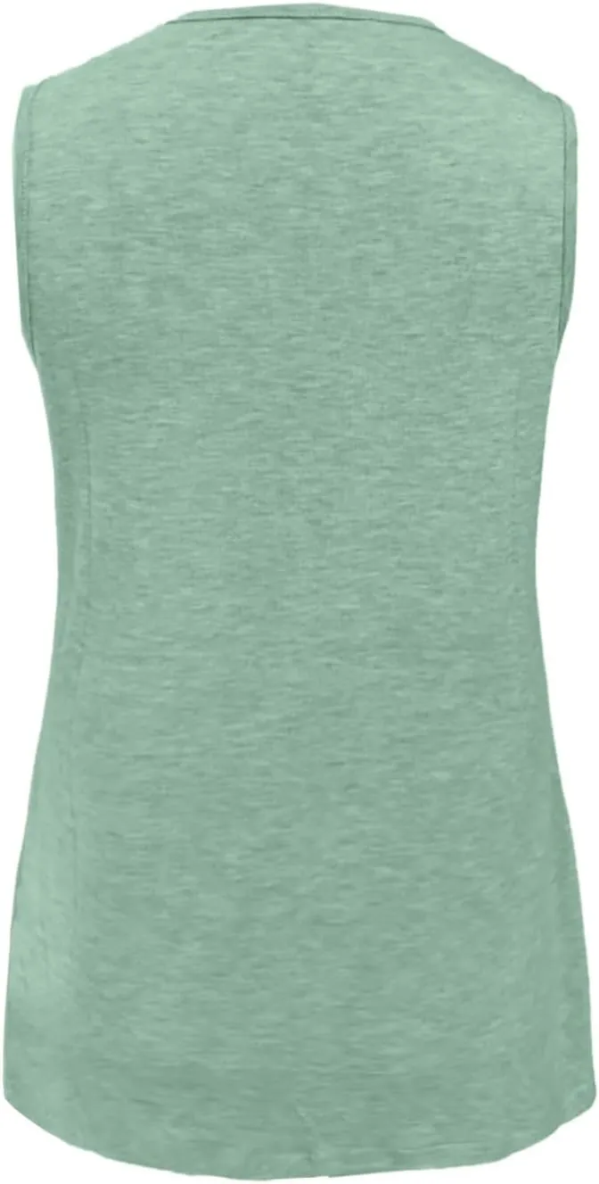 Women's Tank Top 2025 Sleeveless Summer Vacation Beach Fashion Tee Shirt Loose Comfy Casual Flowy Shirts