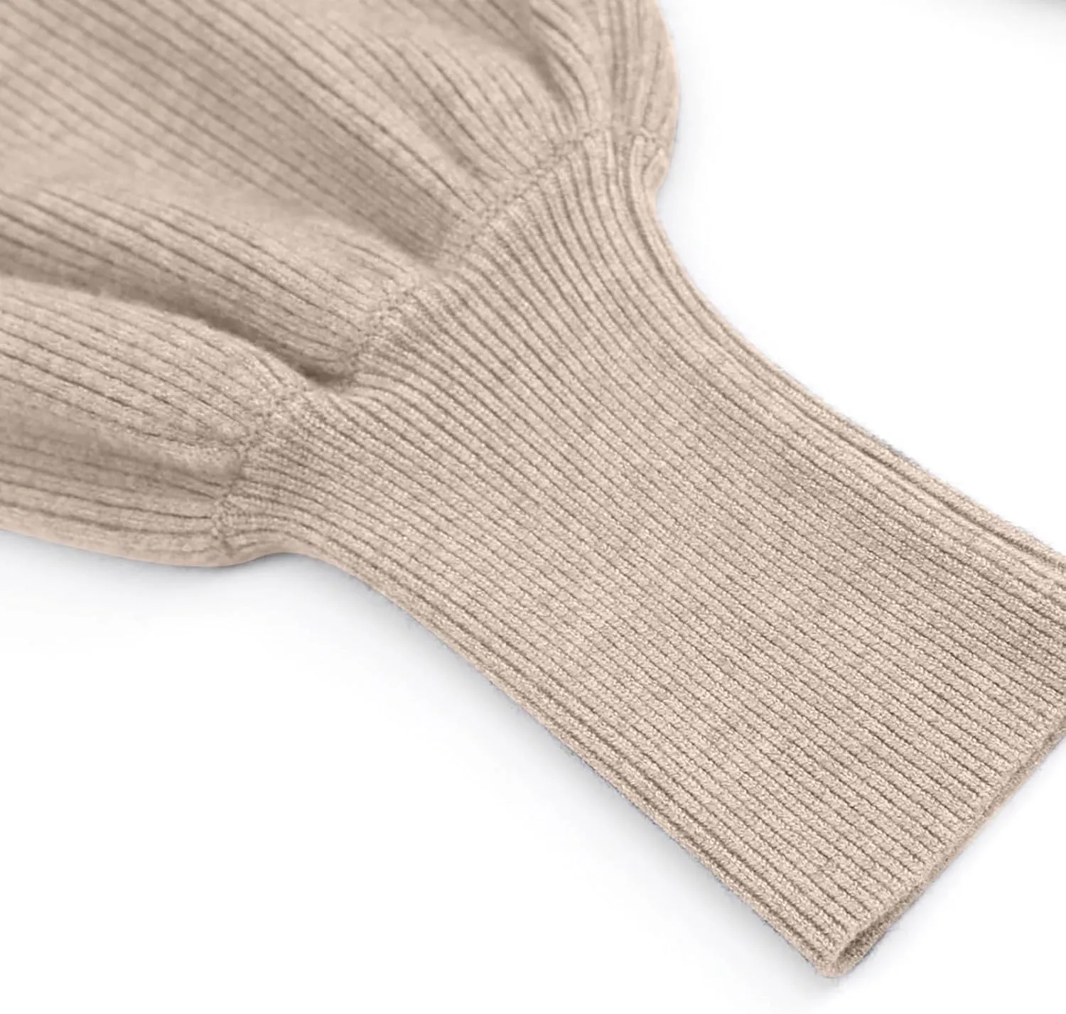 Womens Turtleneck Solid Batwing Sleeves Knitted Jumpers Oversized Sweaters and Pullovers Tops Ribbing Knit Sweater