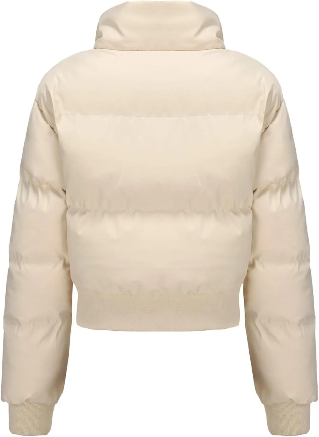 Women's Winter Short Puffer Jackets Lightweight Stand Collar Zip Up Down Coat Warm Quilted Jackets