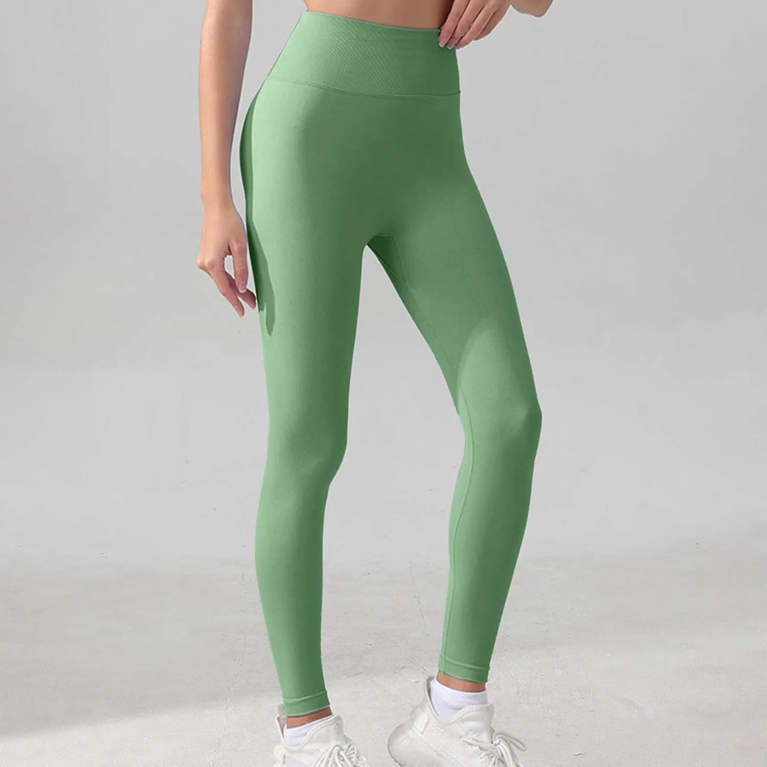 Workout Leggings for Women High Waist Yoga Pants No See Through Tummy Control Cycling Athletic Compression Leggings