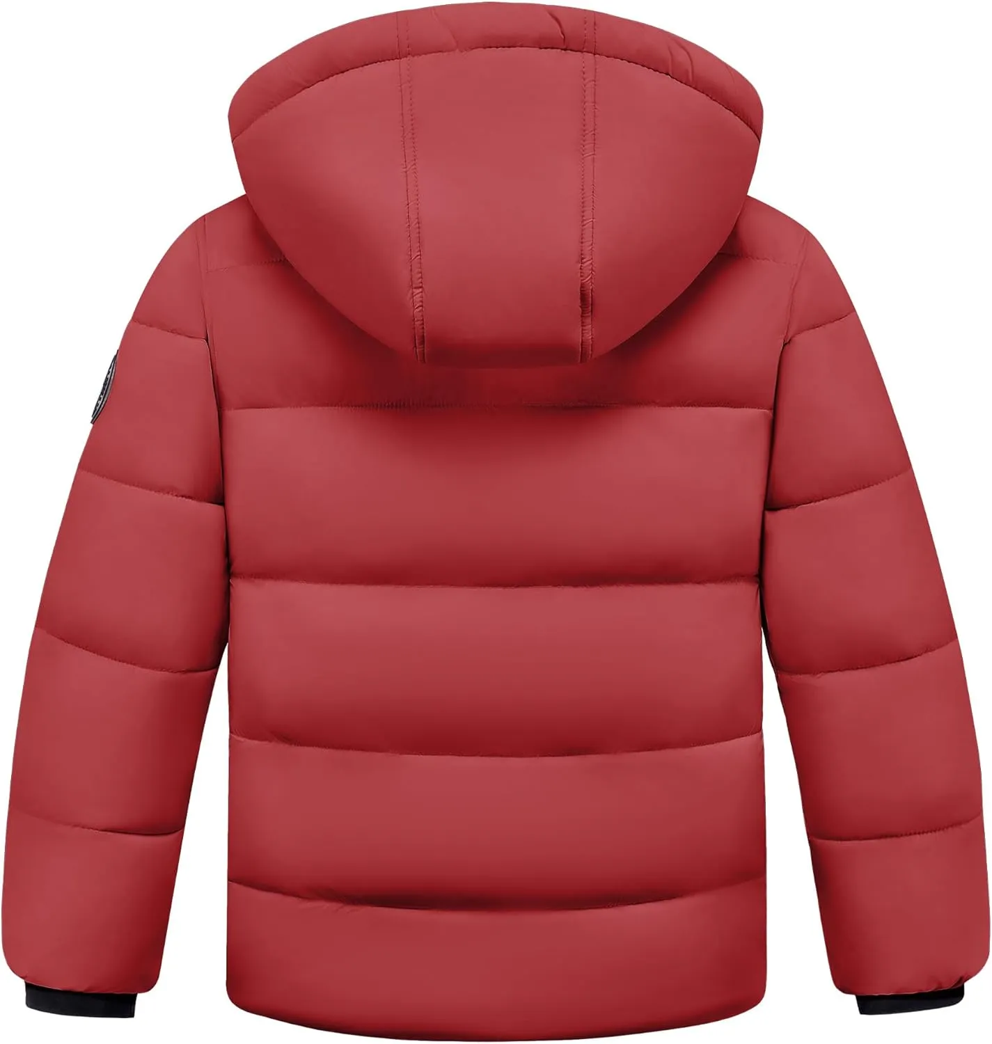WULFUL Kids Boy's Winter Coat Detachable Hat Puffer Windbreaker Warm Cotton Jacket Parka Down Outdoor Coats
