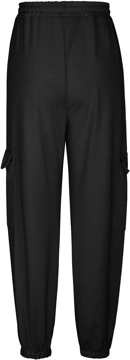 Xiaojmake Baggy Sweatpants for Women with Pockets Fleece Lounge Pajama Bottoms Cinched Running Joggers Fall Outfits 2024