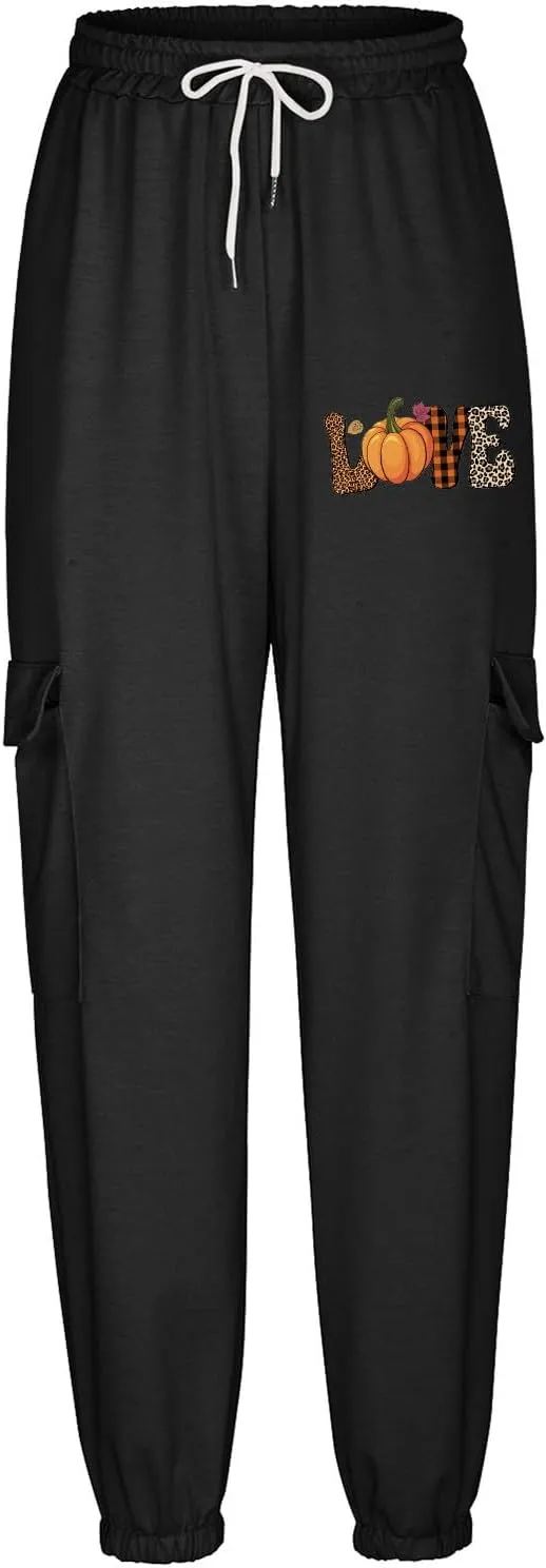 Xiaojmake Baggy Sweatpants for Women with Pockets Fleece Lounge Pajama Bottoms Cinched Running Joggers Fall Outfits 2024
