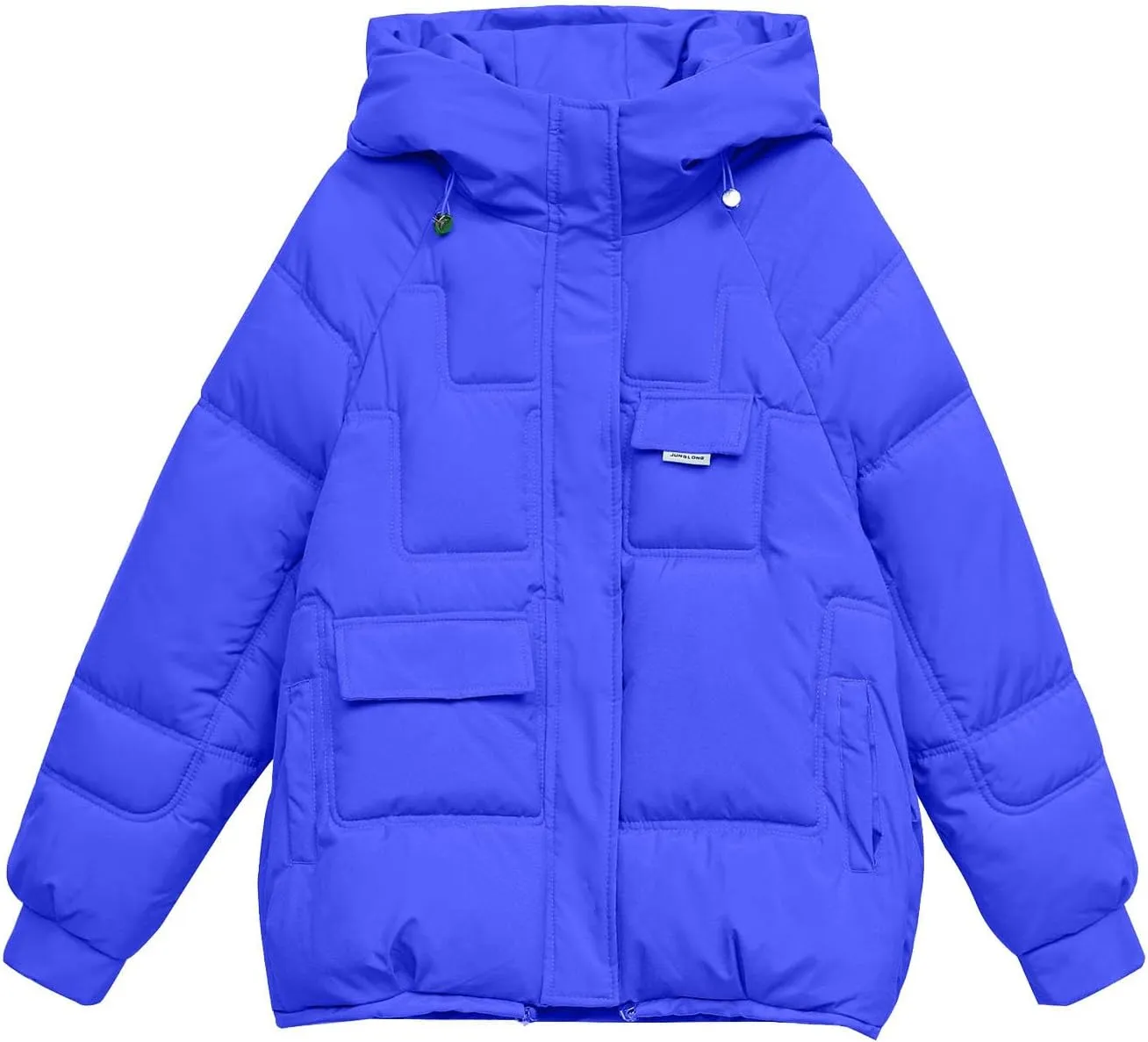 XUNRYAN 2023 Puffer Jackets Womens Quilted Lightweight Winter Warm Down Coat Cropped Jackets Outdoor Overcoat Activewear