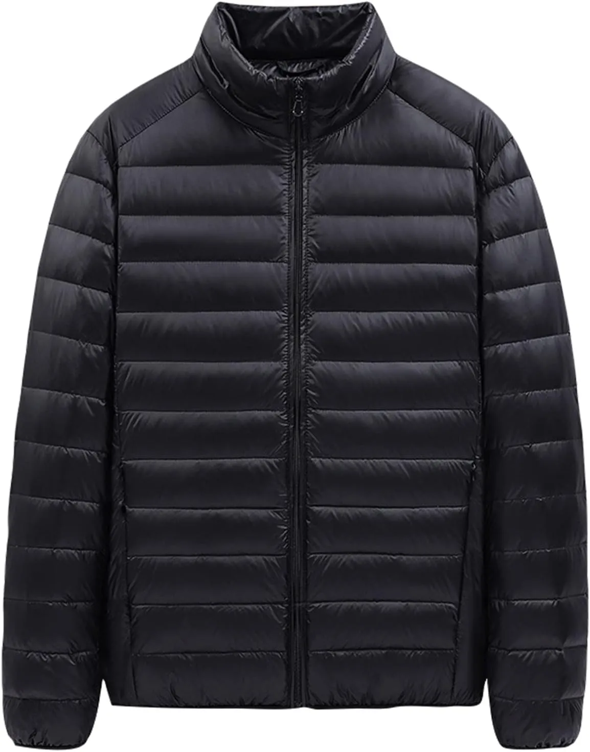 Ymosrh Men's Down Jackets & Coats Lightweight Packable Puffer Jacket Insulated Thermal Puffy Winter Jackets Coat, XL-5XL