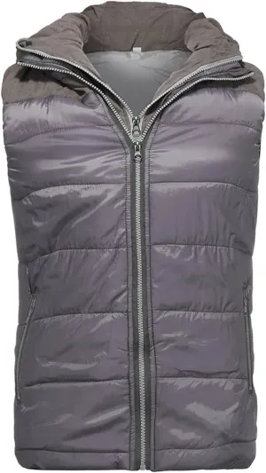Ymosrh Men's Puffer Vest Outdoor Quilted Winter Vest Hooded Sleeveless Jacket Padded Vest Coats Packable Vest, S-5XL