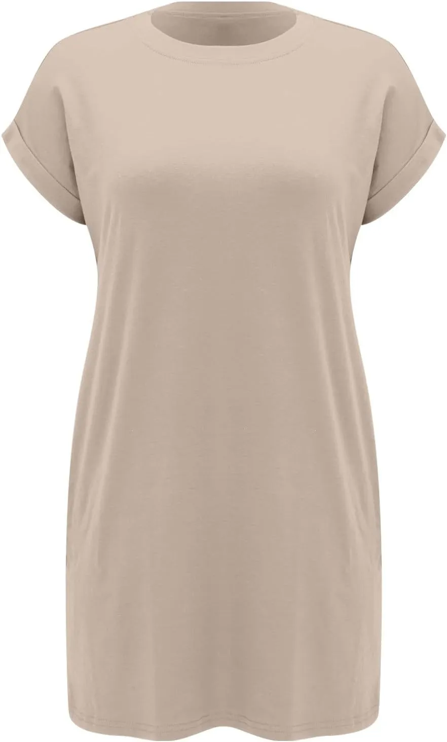 ZYXTIM Women's Casual Summer Short Sleeve T Shirts Dress Cotton Soft Comfy Lounge Nightgown Loose Basic Dresses with Pockets